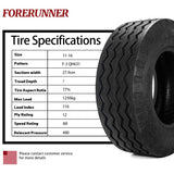 2pcs 11Lx16 12 Ply Tire Tubeless Heavy Duty Tire for 11L-16 Farm Implement