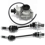 Front Rear Left Right Complete CV Axle Assembly & Differential for Yamaha RHINO 450 YXR450F 4WD 2006-2009 / RHINO 660 2004-2007