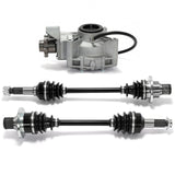 Front Rear Left Right Complete CV Axle Assembly & Rear Differential for Yamaha Grizzly 660