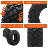 Universal 6 Ply ATV UTV All-Terrain Tires 2pcs 25x11-12 / 25x8-12