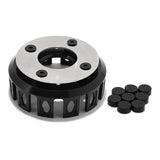 Aluminum Clutch Basket Plates Kit Cushion Bushings For Yamaha Banshee 350 YFZ350 1987-2006