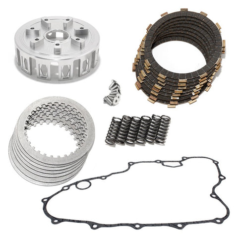 For Honda TRX450ER 06-09 / 12-14 Clutch Basket Plates Kit & Gasket CNC Billet