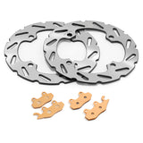 Front Rear Brake Disc / Pads for Can-Am Commander 800 2011-2020 / Commander 1000 2011-2015