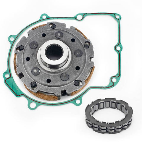 Wet Clutch Assy Pad Shoe One Way Bearing Gasket Flange Nuts for Yamaha Grizzly 660 2002-2008