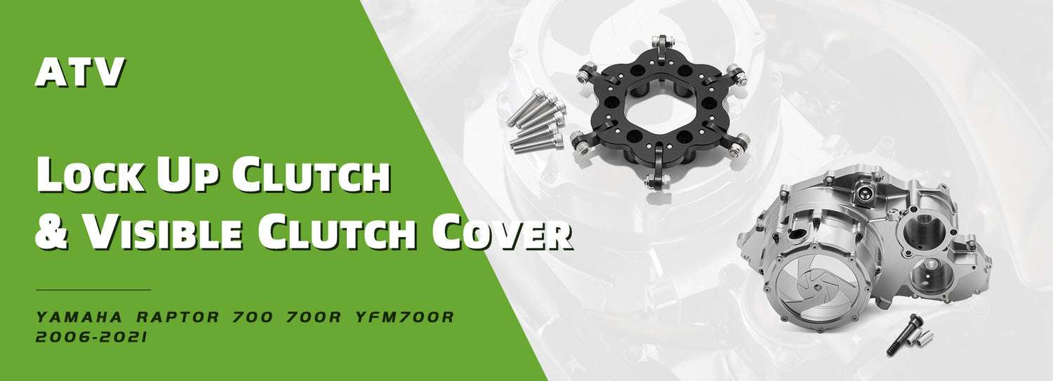 Upgrade And Install Lock Up Clutch Kit & Visible Clutch Cover For Yamaha Raptpr 700  700R YFM700R 2006-2021