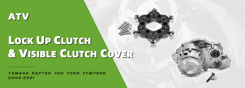 Upgrade And Install Lock Up Clutch Kit & Visible Clutch Cover For Yamaha Raptpr 700  700R YFM700R 2006-2021
