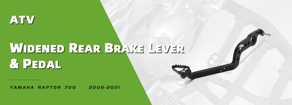 Upgrade And Install Lock up Clutch Rear Brake Lever & Pedal For Yamaha Raptor 700 2006-2021