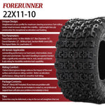 2pcs 22x11-10 ATV Tires 6Ply All Terrain