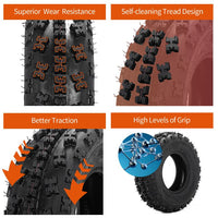 2pcs 22x7-10 6PR ATV UTV Tires All Terrain Mud Tires