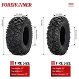 25×8-12 / 25×10-12 Universal Rubber ATV Tires