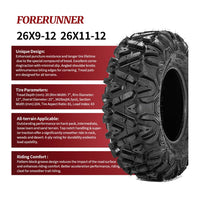 26×9-12 / 26×11-12 KNIGHT Universal 6ply ATV UTV Tires