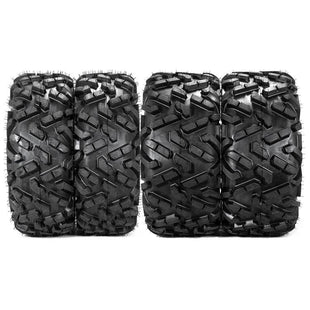 27X9-12 Front / 27X11-12 Rear Universal 6 Ply ATV UTV All-Terrain Tires