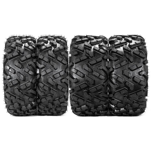 27X9-12 Front / 27X11-12 Rear Universal 6 Ply ATV UTV All-Terrain Tires