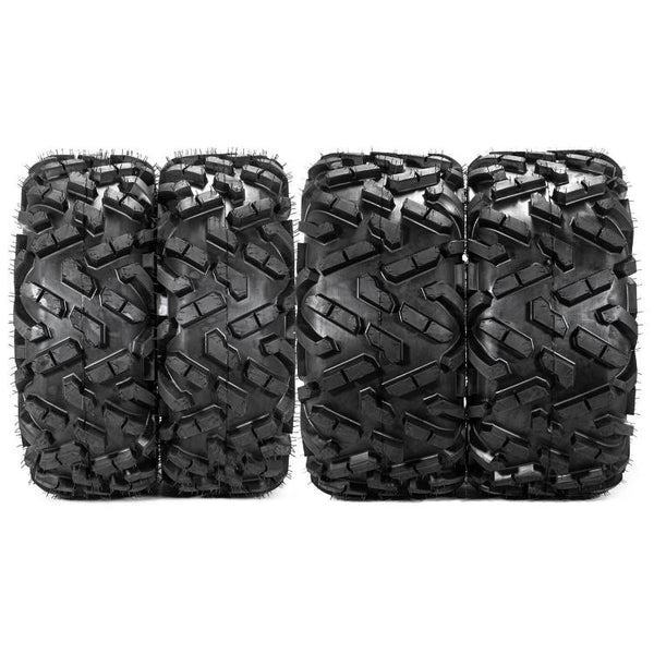27X9-12 Front / 27X11-12 Rear Universal 6 Ply ATV UTV All-Terrain Tires