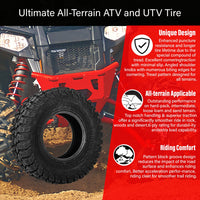 30x10-14 10-Ply X-TREKKER UTV All-Terrain Tires Non -Directional Tread