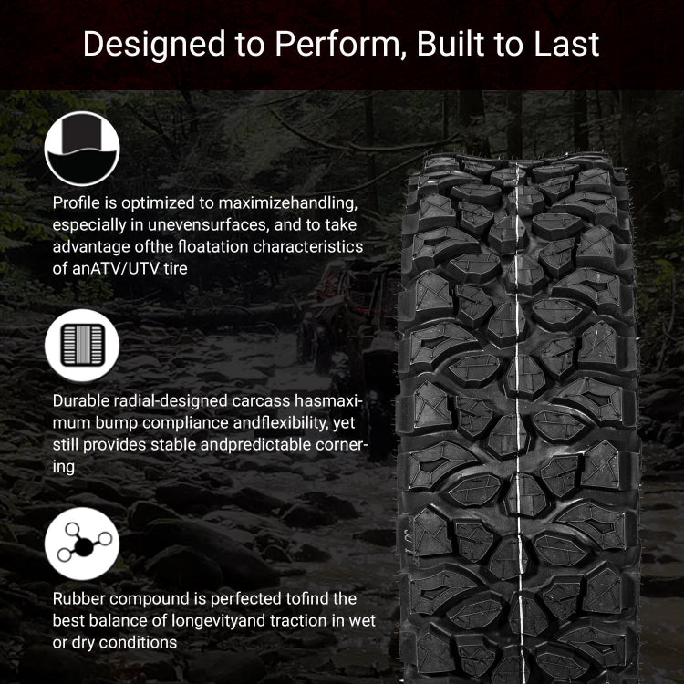 30x10-14 10-Ply X-TREKKER UTV All-Terrain Tires Non -Directional Tread