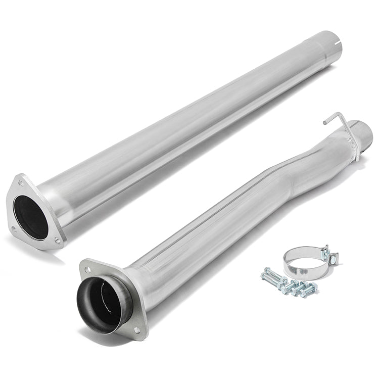 4-Inch Exhaust Muffler Tube Pipe Kit Fit for Ford F-250 / F-350 Super Duty 6.7L Powerstroke Diesel 2011-2017