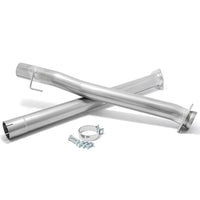 4-Inch Exhaust Muffler Tube Pipe Kit Fit for Ford F-250 / F-350 Super Duty 6.7L Powerstroke Diesel 2011-2017