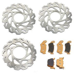 Front Rear Brake Disc Rotors / Pads For Honda TRX 450 R / TRX 450 ER 2004-2014