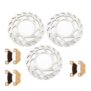 Front / Rear Brake Disc / Pads for Arctic Cat 366 4X4 Auto Utility 08-09 / 366 SE 10 / 400 2X4 Utility 98-04 / 400 4X4 Utility 00-08