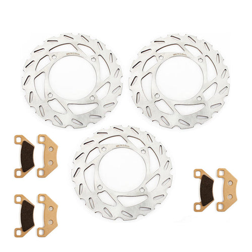 Front / Rear Brake Disc / Pads for Arctic Cat 366 4X4 Auto Utility 08-09 / 366 SE 10 / 400 2X4 Utility 98-04 / 400 4X4 Utility 00-08