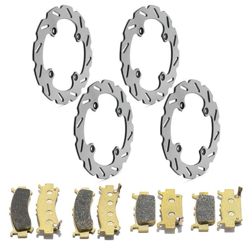 Front Rear Brake Disc Rotors / Pads for Honda Talon 1000R / Talon 1000X / Talon 1000X-4 2019-2022