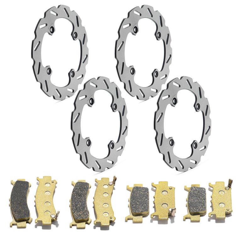 Front Rear Brake Disc Rotors / Pads for Honda Talon 1000R / Talon 1000X / Talon 1000X-4 2019-2022