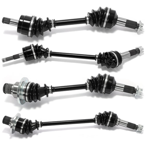 Front Rear Left Right Complete CV Axle Assembly & Differential for Yamaha RHINO 450 YXR450F 4WD 2006-2009 / RHINO 660 2004-2007