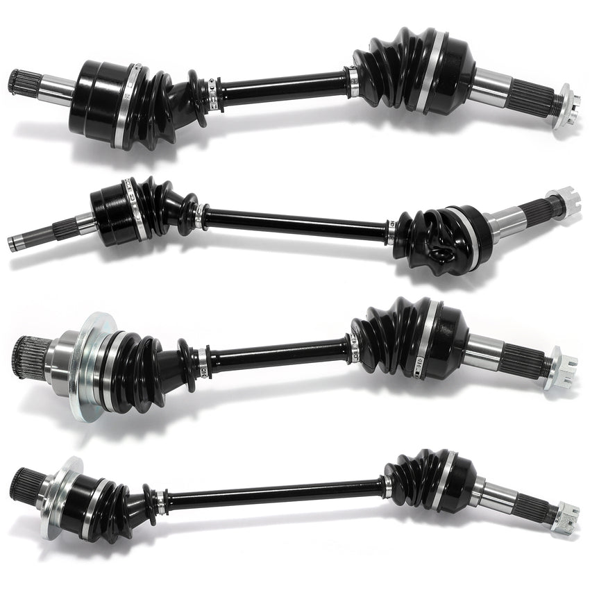 Front Rear Left Right Complete CV Axle Assembly & Differential for Yamaha RHINO 450 YXR450F 4WD 2006-2009 / RHINO 660 2004-2007