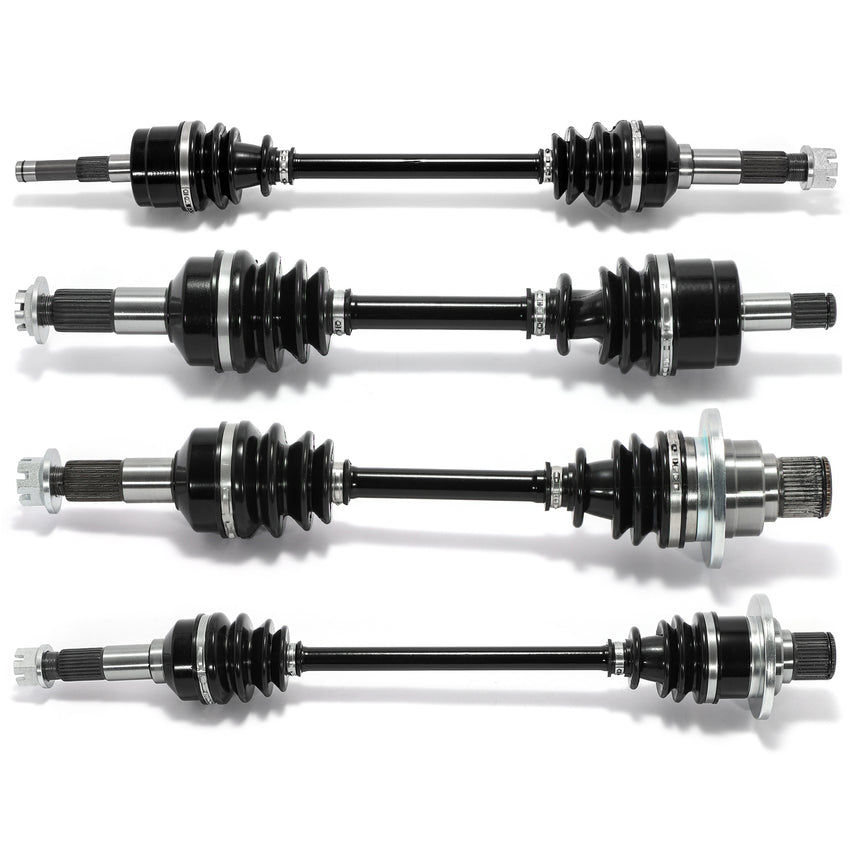 Front Rear Left Right Complete CV Axle Assembly & Differential for Yamaha RHINO 450 YXR450F 4WD 2006-2009 / RHINO 660 2004-2007