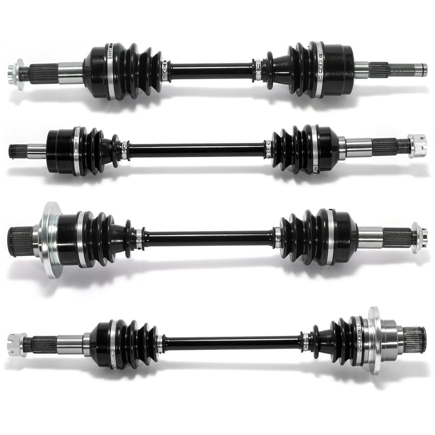 Front Rear Left Right Complete CV Axle Assembly & Rear Differential for Yamaha Grizzly 660