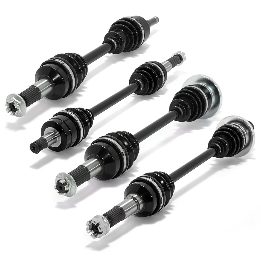 Front Rear Left Right Complete CV Axle Assembly & Rear Differential for Yamaha Grizzly 660