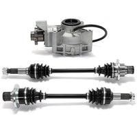 Front Rear Left Right Complete CV Axle Assembly & Rear Differential for Yamaha Grizzly 660