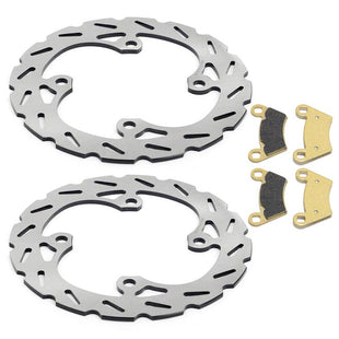 Rear Brake Rotors Pads for Polaris Brutus HDPTO 13-17 / Ranger TM 06 Ranger 570 14-22 / 700 06-09 / 800 10-14 / 900 1000 11-20 / RZR-4 800 EPS 12