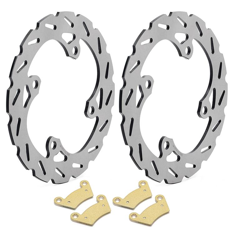 Rear Brake Rotors Pads for Polaris Brutus HDPTO 13-17 / Ranger TM 06 Ranger 570 14-22 / 700 06-09 / 800 10-14 / 900 1000 11-20 / RZR-4 800 EPS 12