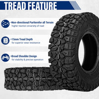 30x10-14 10-Ply X-TREKKER UTV All-Terrain Tires Non -Directional Tread