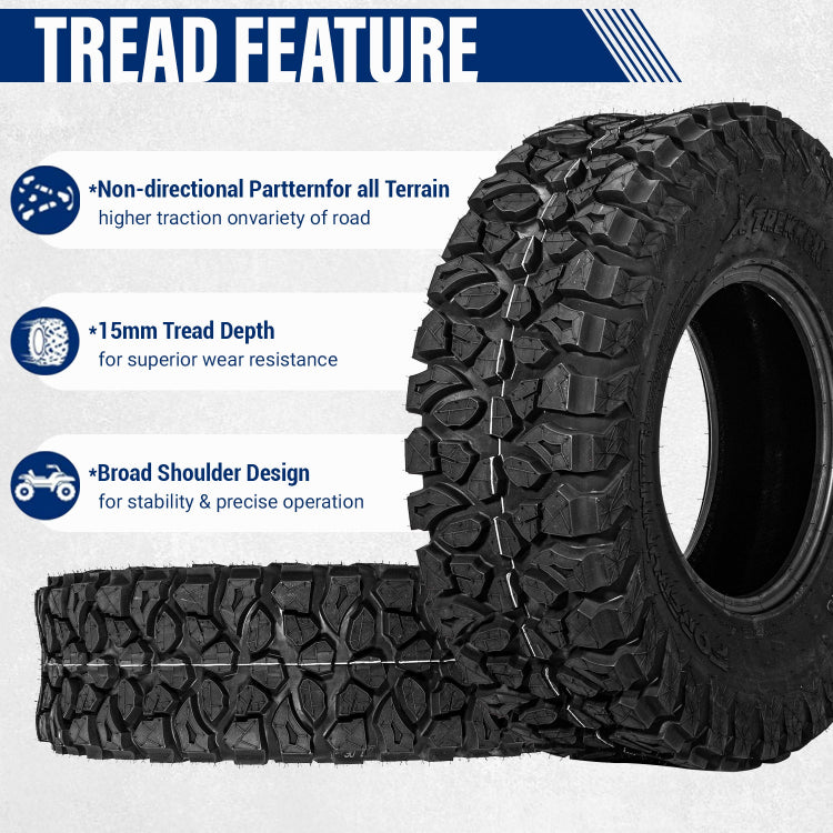30x10-14 10-Ply X-TREKKER UTV All-Terrain Tires Non -Directional Tread