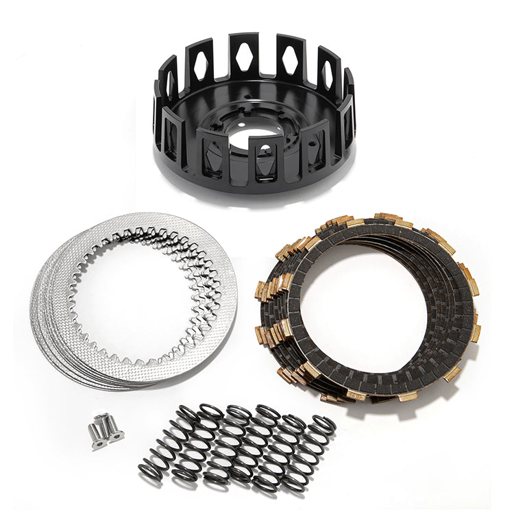 Aluminum Clutch Basket Plates Springs for Kawasaki KFX400 2003-2006 / Suzuki Quadsport Z400 LTZ400 2003-2015