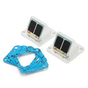 CNC Forged Reed Valve Cages Reed Gasket Kit for Yamaha Banshee 350 YFZ350 1987-2006