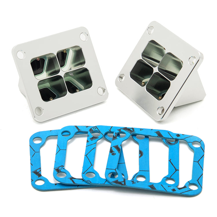 CNC Forged Reed Valve Cages Reed Gasket Kit for Yamaha Banshee 350 YFZ350 1987-2006