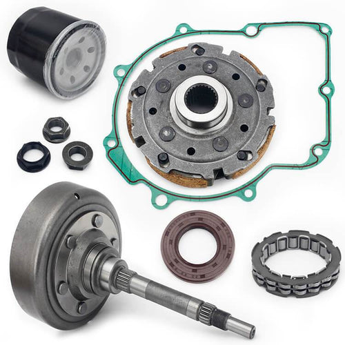 ATV UTV Wet Clutch Assy Clutch Pad Shoe Housing Gasket Bearing Oil Seal Oil Filter Assy for Bennche Bighorn 500 700 700HD 700X-HD
