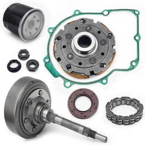 ATV UTV Wet Clutch Assy Clutch Housing Pad Shoe Gasket Bearing Oil Seal Oil Filter Flange Nuts Assy for Massimo Alligator 500 700 700-4