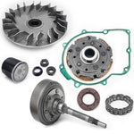 Wet Clutch Assy Secondary Pulley Housing Fixed Sheave Pad Shoe Bearing Oil Seal Oil Filter Assy for HiSUN UTV500 UTV700