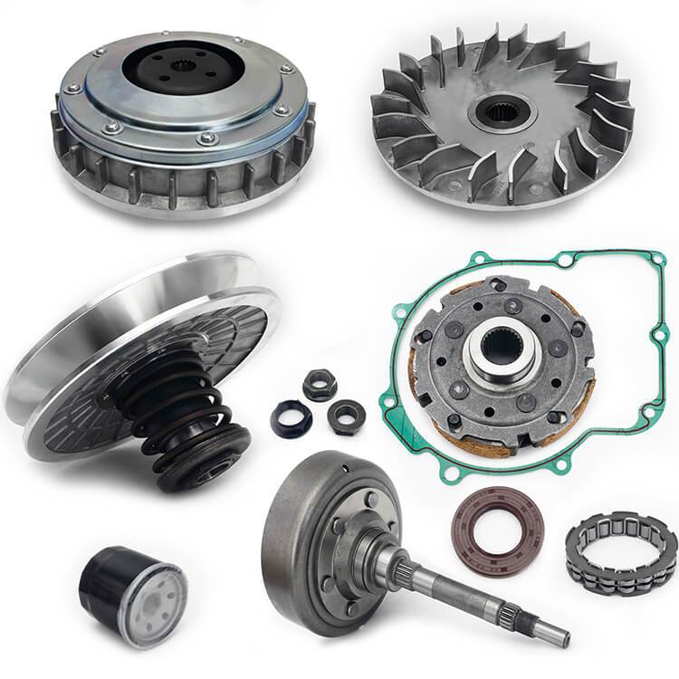 ATV UTV Wet Clutch Assy Secondary Pulley Housing Pad Shoe Fixed Sheave Bearing Gasket Assy for Bennche Bighorn 500 700 700HD 700X-HD