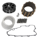 For Honda TRX450ER 06-09 / 12-14 Clutch Basket Plates Kit & Gasket CNC Billet