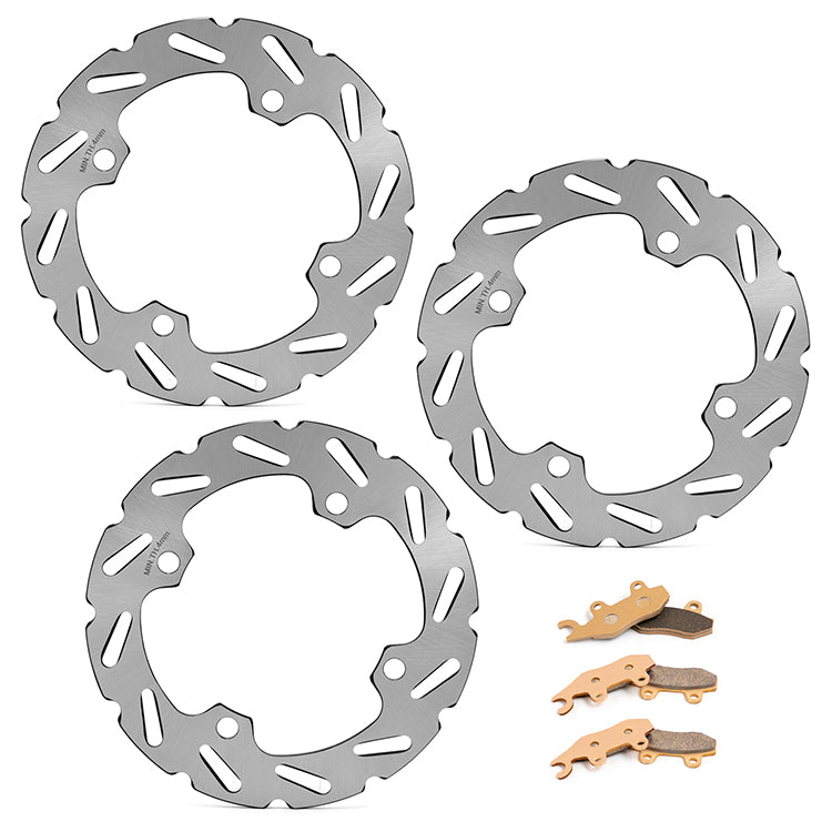Front Rear Brake Disc / Pads for Can-Am Commander 800 2011-2020 / Commander 1000 2011-2015