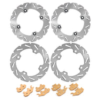 Front Rear Brake Disc / Pads for Can Am Commander Max 1000 2014 / Maverick 1000 2013