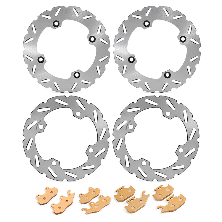 Front Rear Brake Disc / Pads for Can Am Commander Max 1000 2014 / Maverick 1000 2013