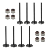 Intake / Exhaust Valves / Seals Kit For Kawasaki Brute Force 650 750 / TERYX / KFX700 / Prairie 650 700