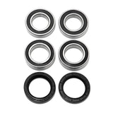 Rear Wheel Axle Bearings Seals Kit For Honda ATC250SX / Big Red 250 ATC250ES 1985